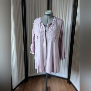 Reitmans, light purple, long sleeve, button down blouse